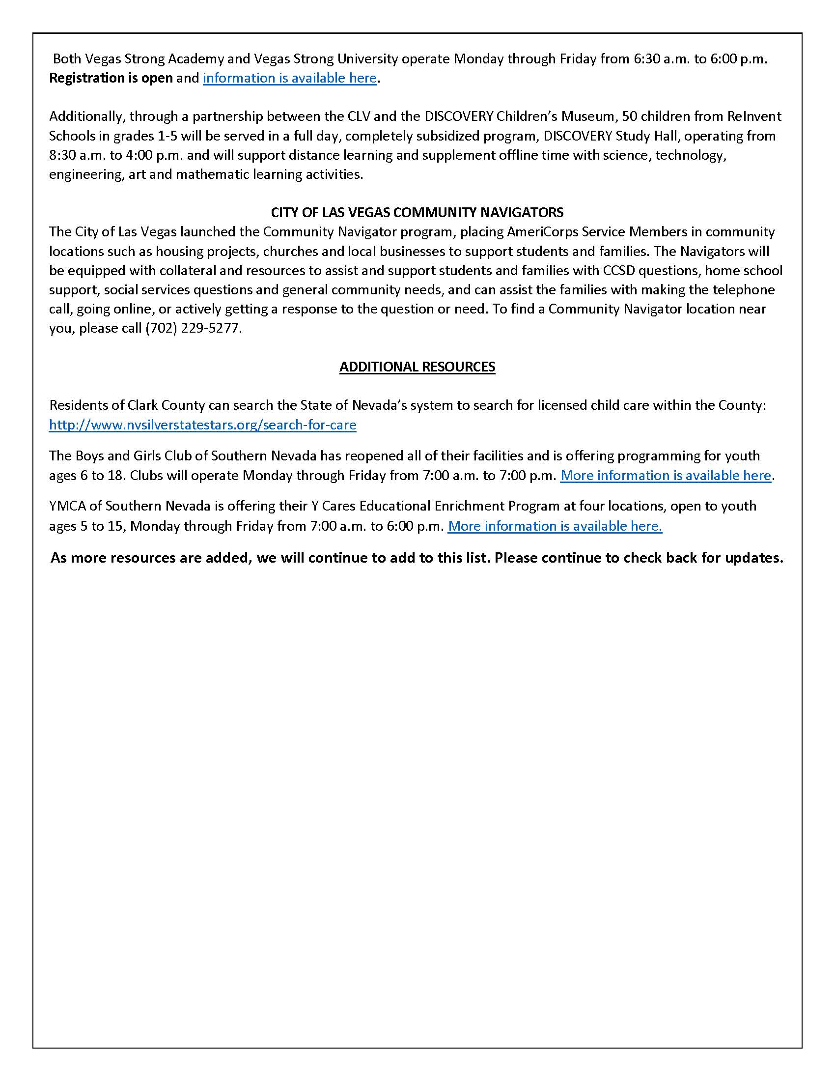 Resources for Working Parents